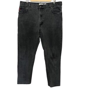 Vtg 90s Bugle Boy Jeans Mens 38x32 Black Denim Pants Relaxed Fit‎ Streetwear